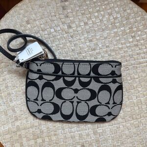 Coach Black and Cream Clutch